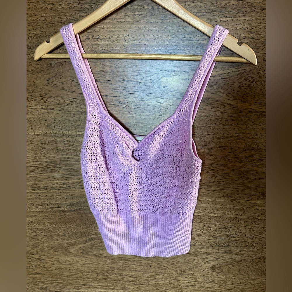 Abercrombie and fitch Pink knit top